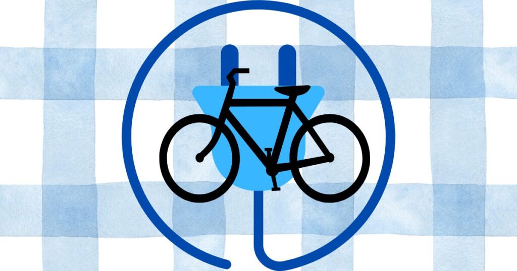 電気マークと自転車マーク