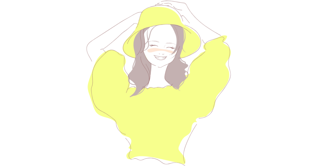 笑顔の女性