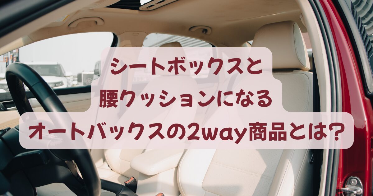 シートボックス　腰クッション　オートバックス