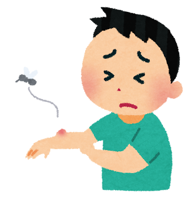 蚊に刺された男の子