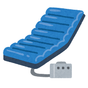 電動エアベッドのイラスト