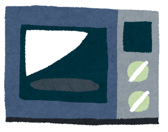 電子レンジのイラスト
