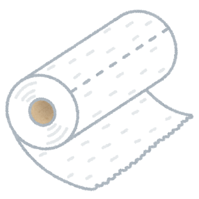 キッチンペーパのイラスト