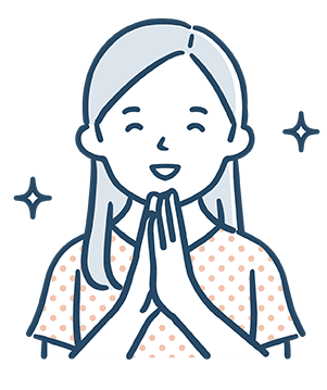 喜ぶ女性の顔