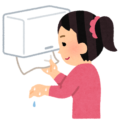 ケースに入ったペーパータオルのイラスト