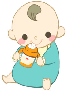 マグ飲み赤ちゃんの画像