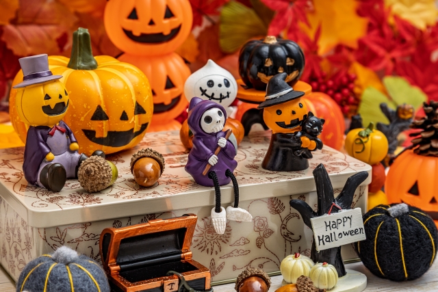 ハロウィンの飾り物写真