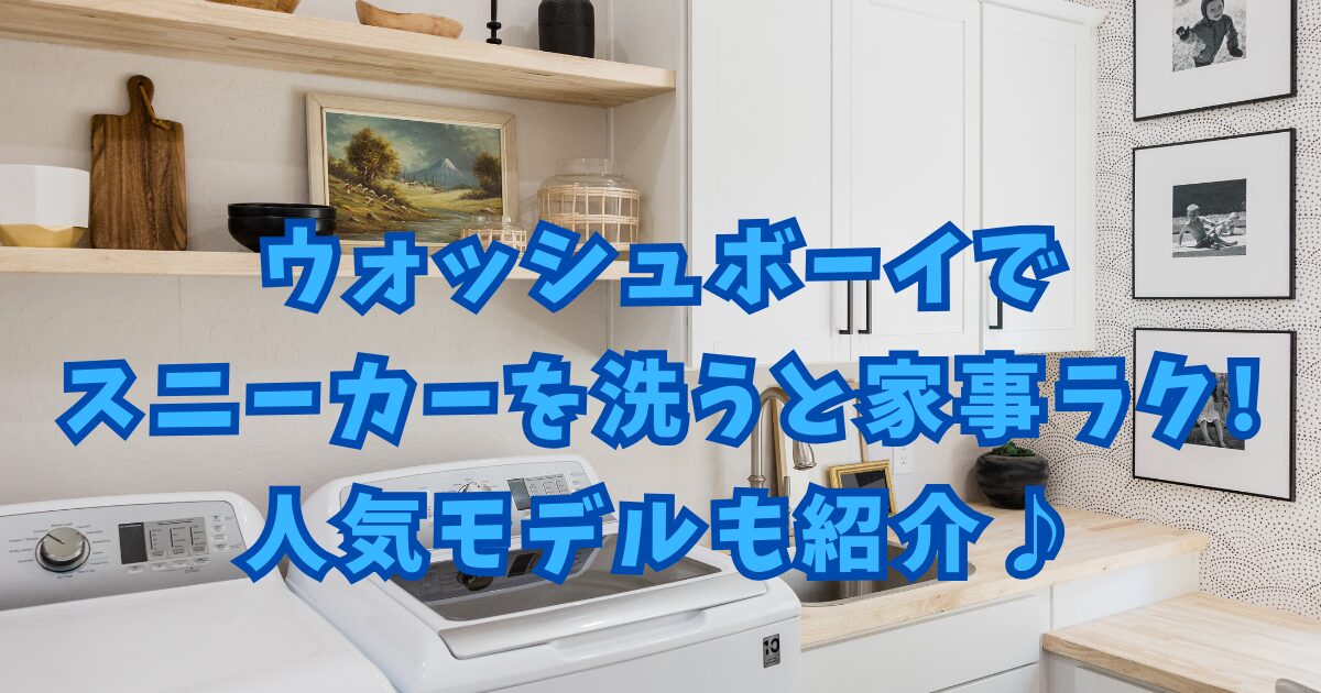 ウォッシュボーイでスニーカーを洗うと家事ラク!人気モデルも紹介♪