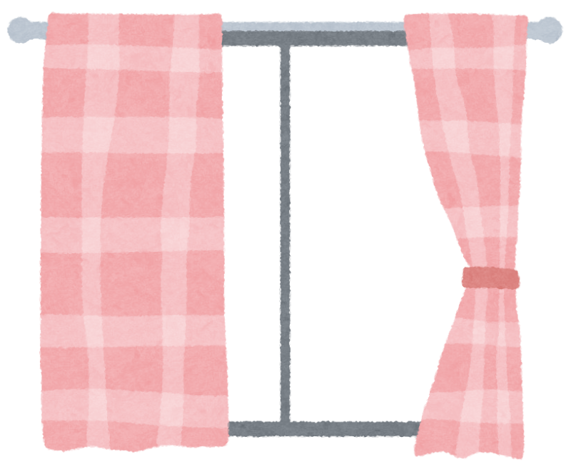 カーテンイラスト