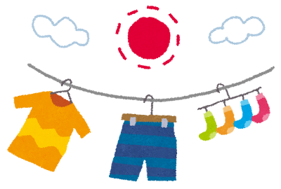 洗濯物のイラスト